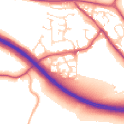 Daytime road noise heatmap for CM6 4AE