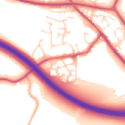 Daytime road noise heatmap for CM6 4AF