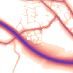 Daytime road noise heatmap for CM6 4AG