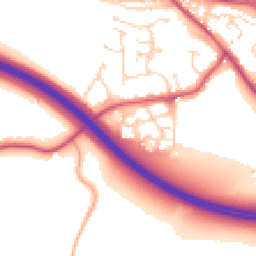 Daytime road noise heatmap for CM6 4BF