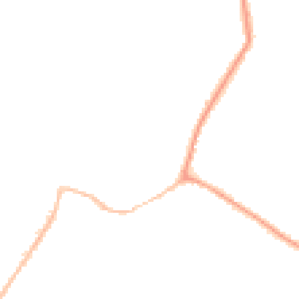 Night-time road noise heatmap for CM9 4AB