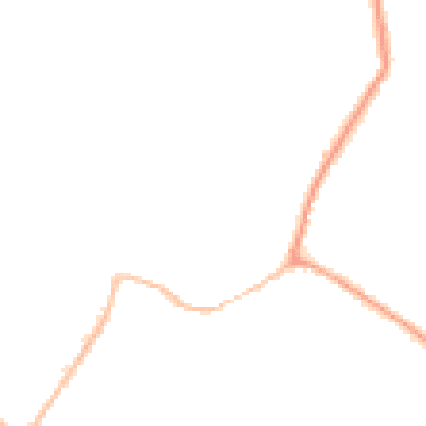 Night-time road noise heatmap for CM9 4AD