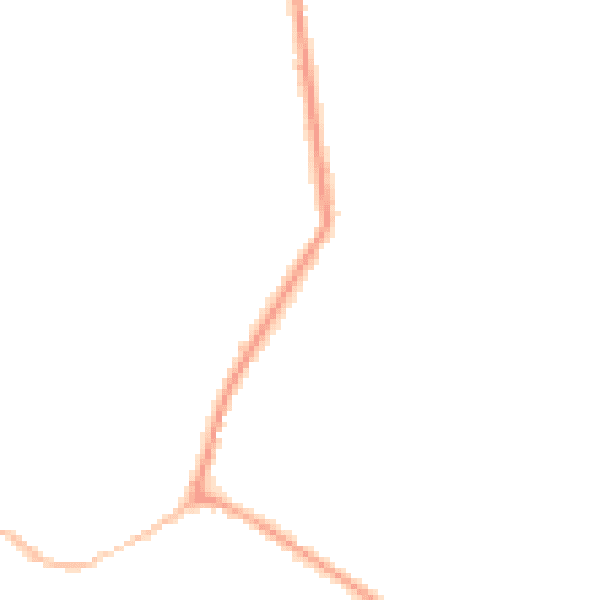 Night-time road noise heatmap for CM9 4AN