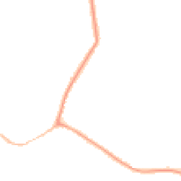 Night-time road noise heatmap for CM9 4AP