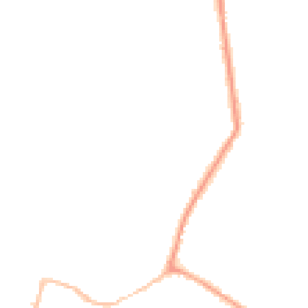 Night-time road noise heatmap for CM9 4AS