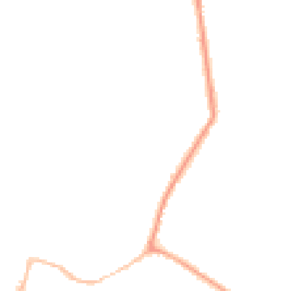 Night-time road noise heatmap for CM9 4AT