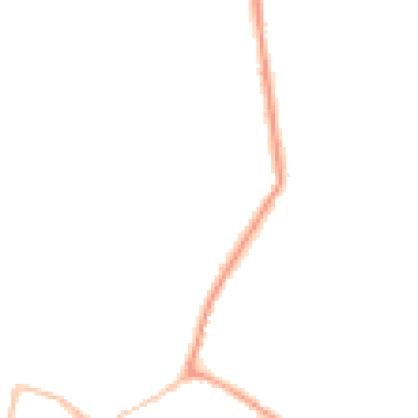 Night-time road noise heatmap for CM9 4AX