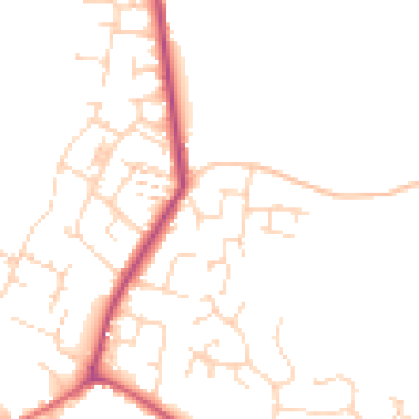 Daytime road noise heatmap for CM9 4BP
