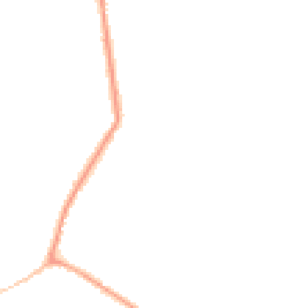 Night-time road noise heatmap for CM9 4BW