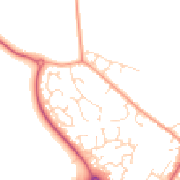 Daytime road noise heatmap for CM9 4DA