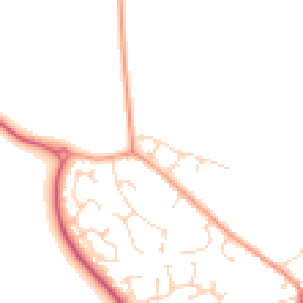 Daytime road noise heatmap for CM9 4DT