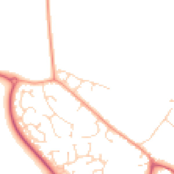Daytime road noise heatmap for CM9 4DU