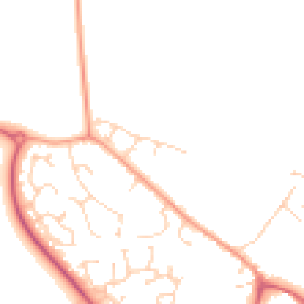 Daytime road noise heatmap for CM9 4DW