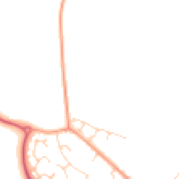 Daytime road noise heatmap for CM9 4DZ