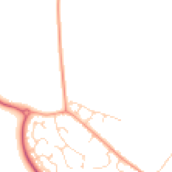 Daytime road noise heatmap for CM9 4EB