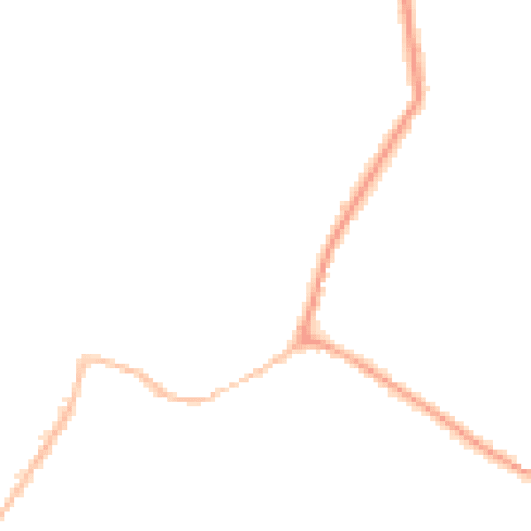 Night-time road noise heatmap for CM9 4ED