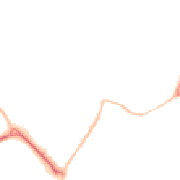 Night-time road noise heatmap for CM9 4LN