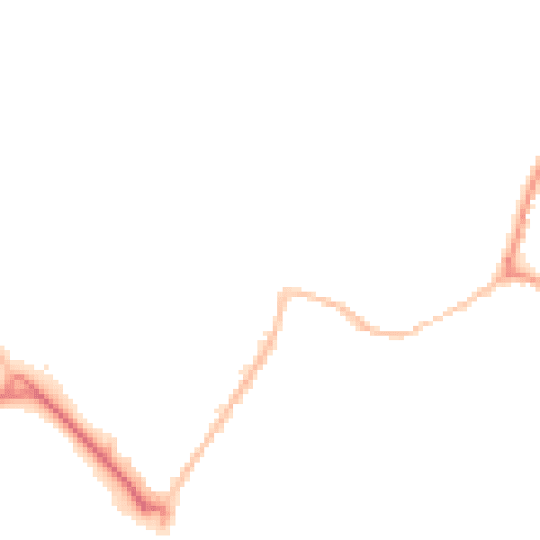 Night-time road noise heatmap for CM9 4LT