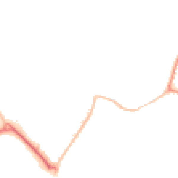 Night-time road noise heatmap for CM9 4LU