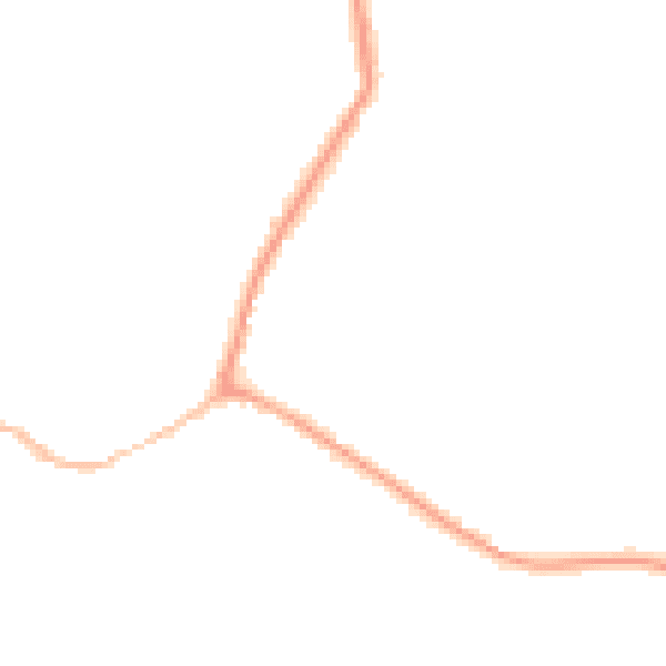 Night-time road noise heatmap for CM9 4NR