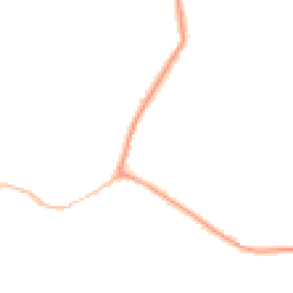 Night-time road noise heatmap for CM9 4NT