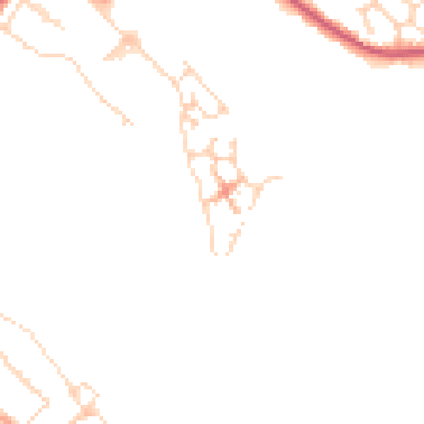 Daytime road noise heatmap for CM9 4PF
