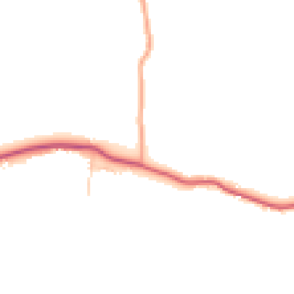 Daytime road noise heatmap for CM9 4RD