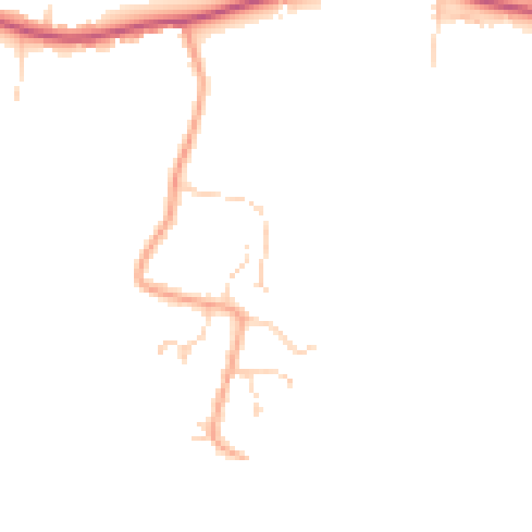 Daytime road noise heatmap for CM9 4RZ