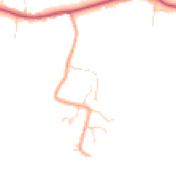 Daytime road noise heatmap for CM9 4SF