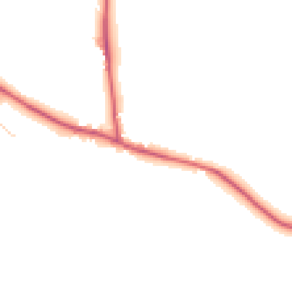 Daytime road noise heatmap for CM9 4SS
