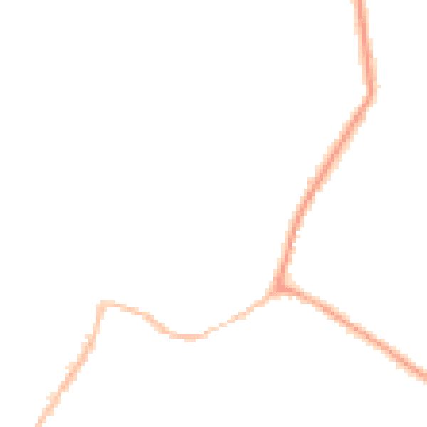 Night-time road noise heatmap for CM9 4TR