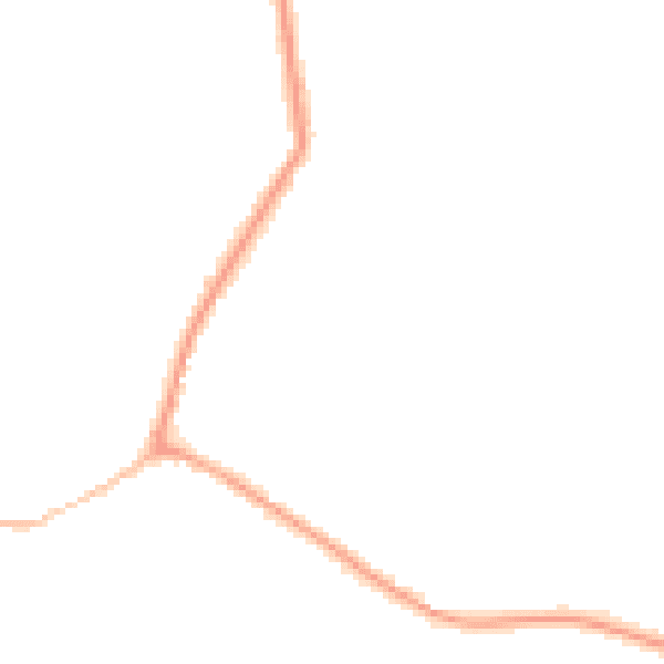 Night-time road noise heatmap for CM9 4TW