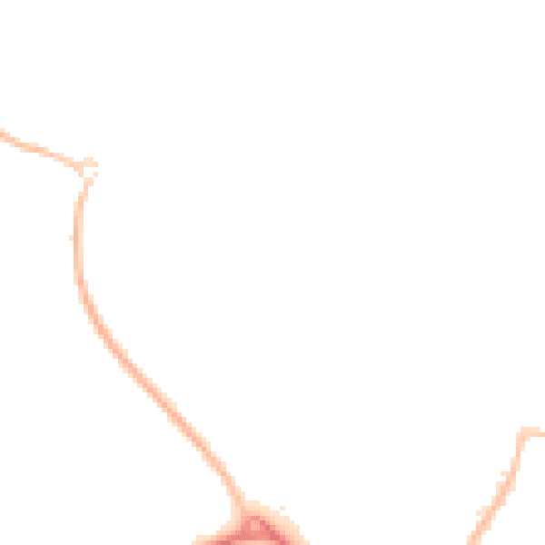 Night-time road noise heatmap for CM9 4UL