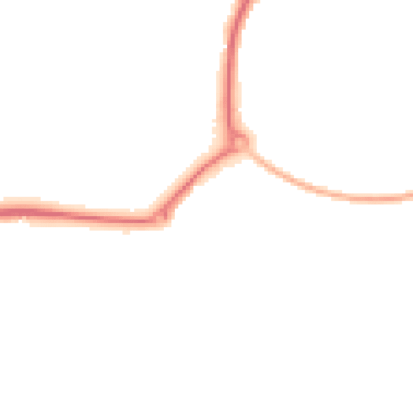 Night-time road noise heatmap for CM9 6FT