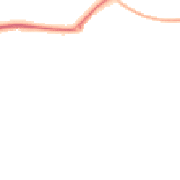Night-time road noise heatmap for CM9 6JB