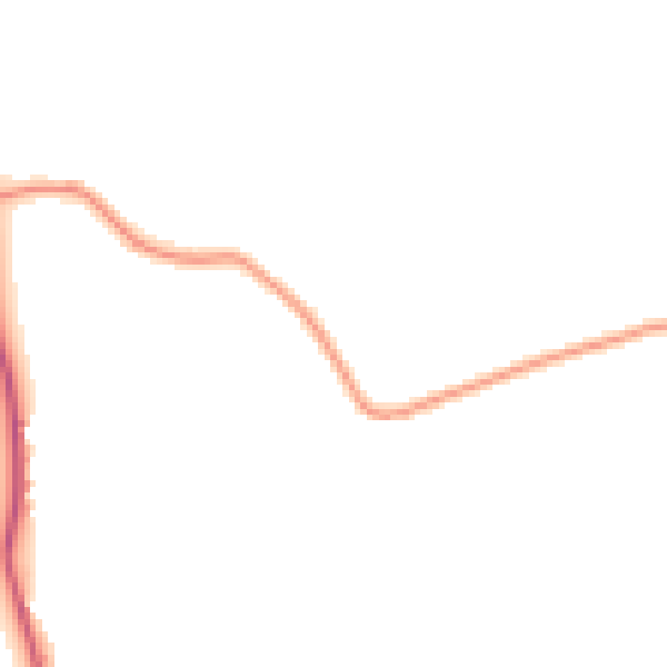 Daytime road noise heatmap for CM9 6NT