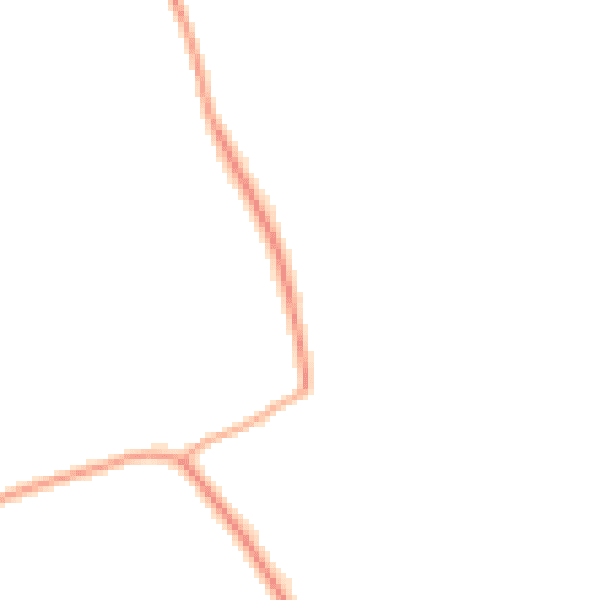 Daytime road noise heatmap for CM9 6NU