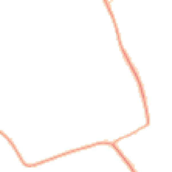 Daytime road noise heatmap for CM9 6NX
