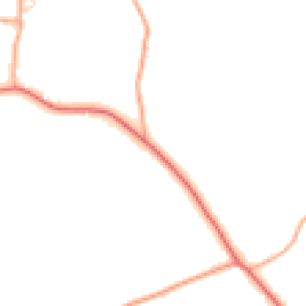 Daytime road noise heatmap for CM9 6SP