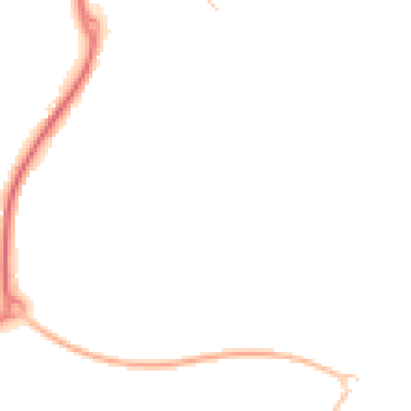 Night-time road noise heatmap for CM9 6UH