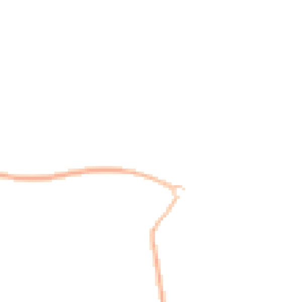 Night-time road noise heatmap for CM9 6YJ