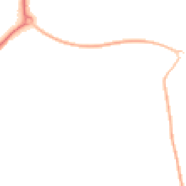 Night-time road noise heatmap for CM9 6ZQ
