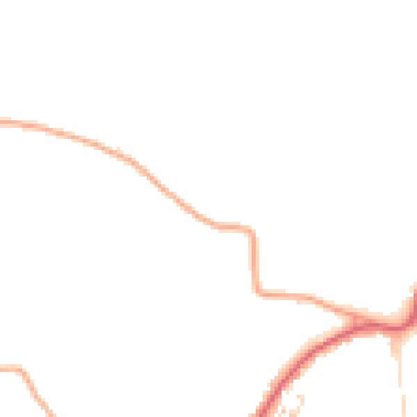 Daytime road noise heatmap for CM9 8AP