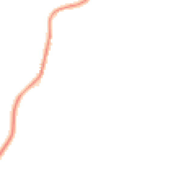 Night-time road noise heatmap for CM9 8DS