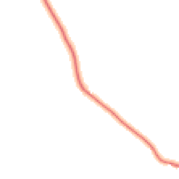 Daytime road noise heatmap for CM9 8EL