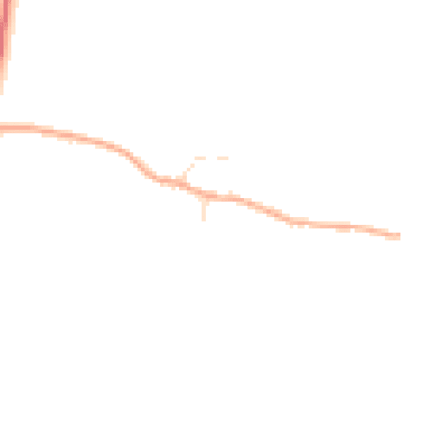 Daytime road noise heatmap for CM9 8HN