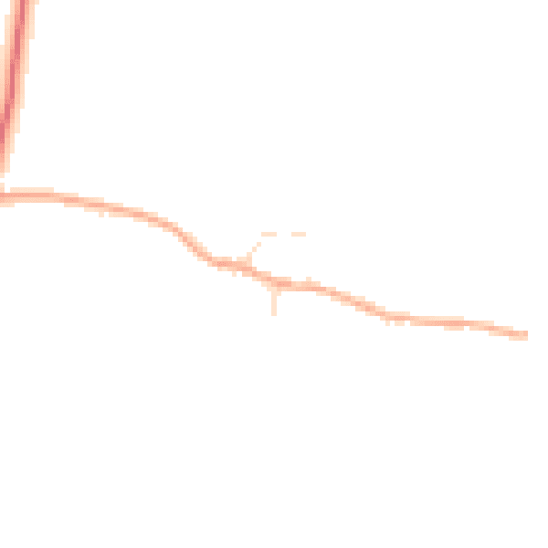 Daytime road noise heatmap for CM9 8HS