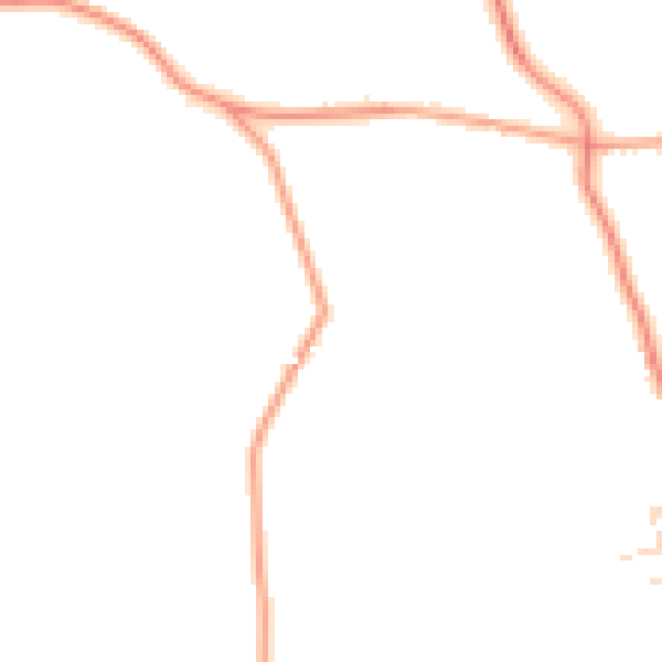 Daytime road noise heatmap for CM9 8JE