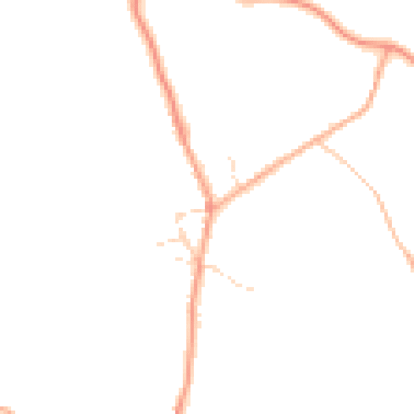 Daytime road noise heatmap for CM9 8JH