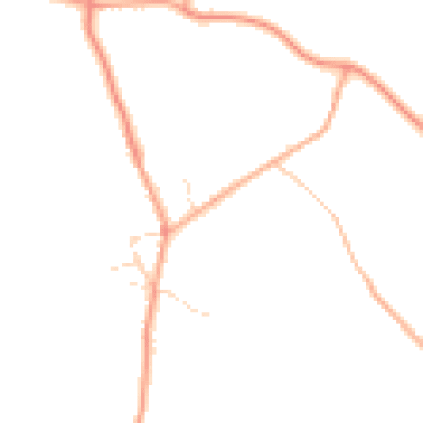 Daytime road noise heatmap for CM9 8JP